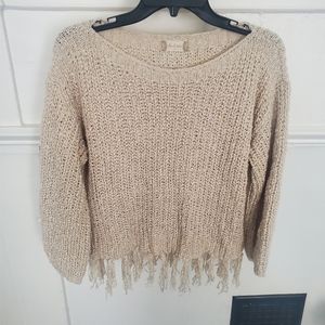 Altar'd state cream knit sweater